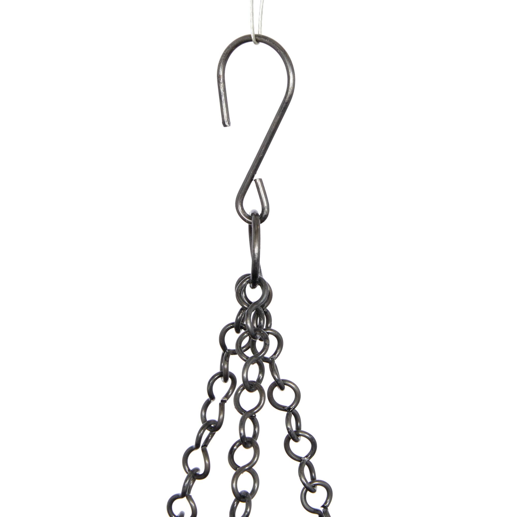 Black Metal Glam Hanging Planter Set